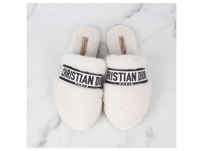 Dior Sandali Mule in Shearling Multicolore - vista 7
