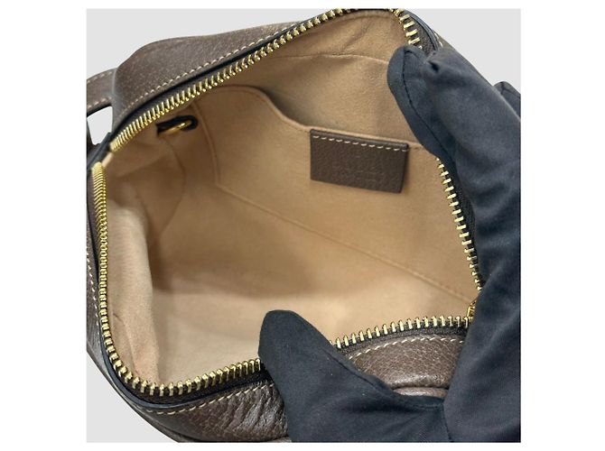 Gucci Mini borsa a tracolla Ophidia Supreme GG marrone - vista 5