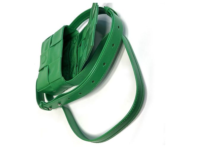 Bottega Veneta Mini borsa Candy Cassette Parakeet Green Verde - vista 11