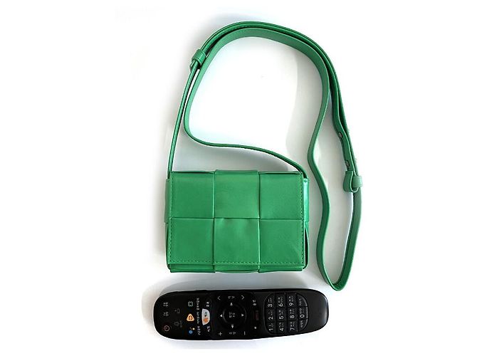 Bottega Veneta Mini borsa Candy Cassette Parakeet Green Verde - vista 12