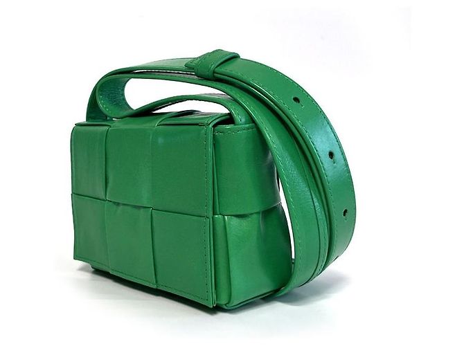 Bottega Veneta Mini borsa Candy Cassette Parakeet Green Verde - vista 3