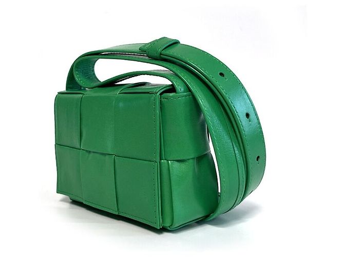 Bottega Veneta Mini borsa Candy Cassette Parakeet Green Verde - vista 7