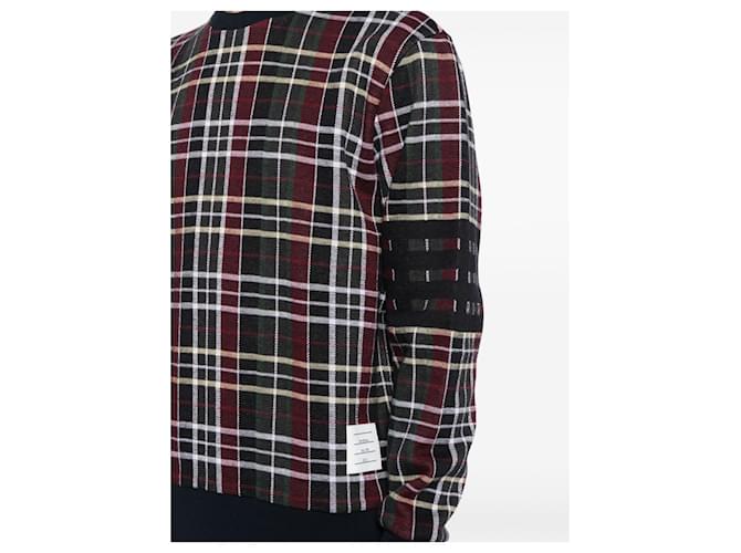 Thom Browne Jacquard-Sweatshirt mit Karomuster Final No-Margin Mehrfarben - Ansicht 7