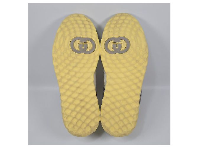 Gucci Mac Sneaker aus Off-White-Leder Weiß - Ansicht 7