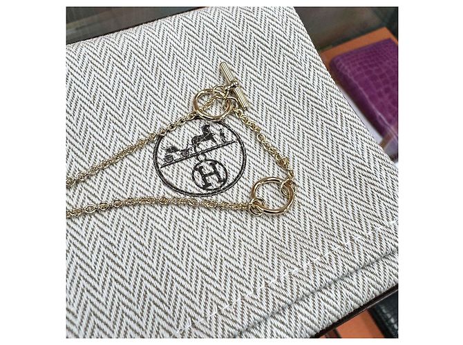 Hermès Collana Mini Maillon Shangdal Black Gold Nero - vista 6
