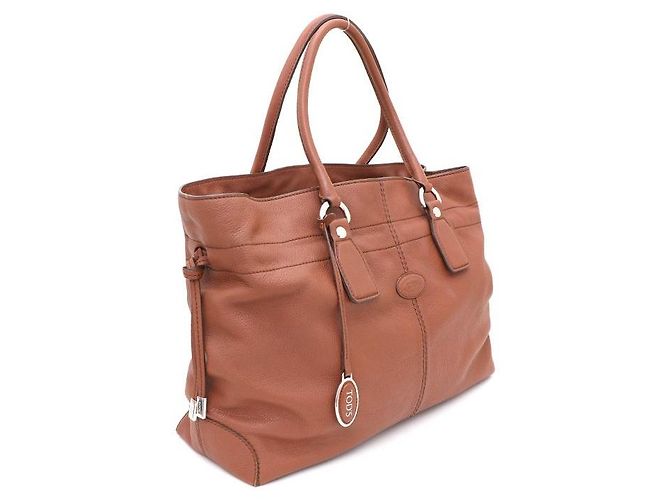 Tod's Brauner Leder-Tote-Bag - Ansicht 2