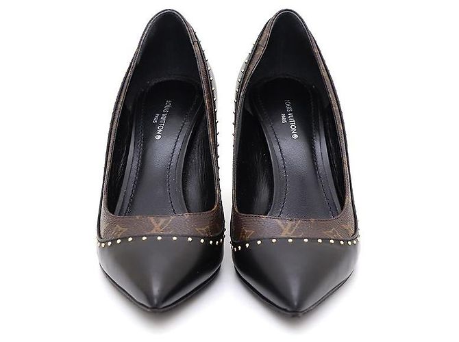 Louis Vuitton Scarpe Stiletto Monogramma Bicolore Nero - vista 2