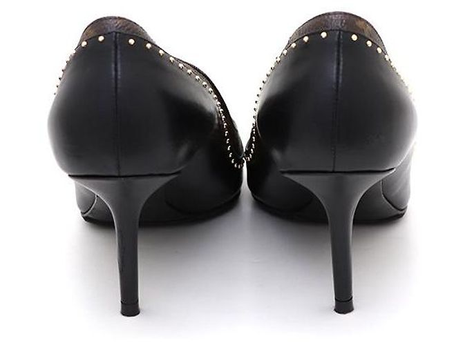 Louis Vuitton Scarpe Stiletto Monogramma Bicolore Nero - vista 4