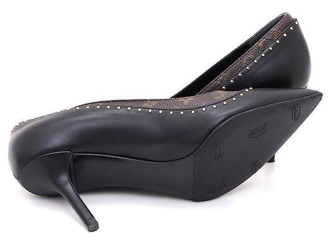 Louis Vuitton Scarpe Stiletto Monogramma Bicolore Nero - vista 5