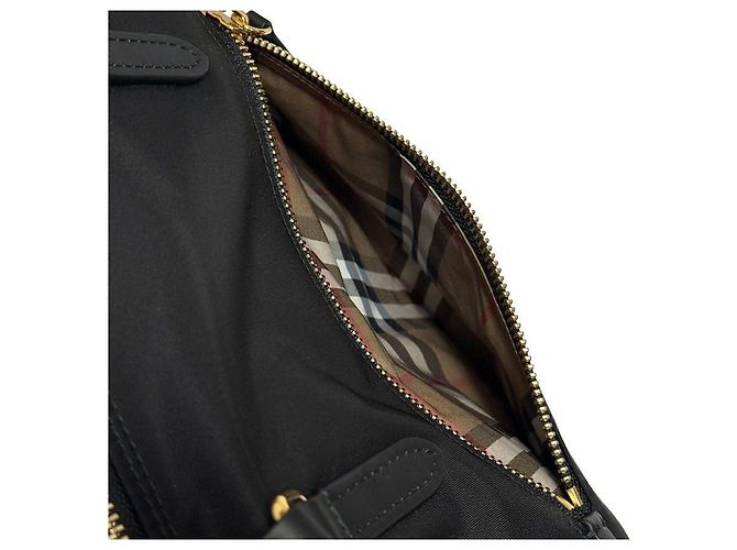 Burberry Nylon-Tote-Schultertasche Schwarz - Ansicht 11