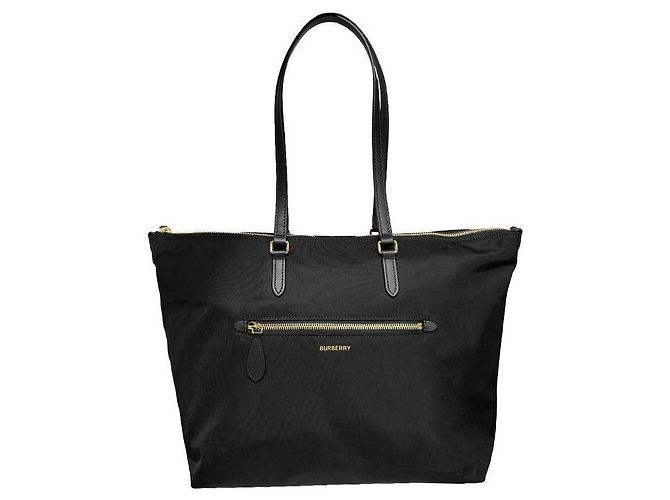 Burberry Nylon-Tote-Schultertasche Schwarz - Ansicht 6
