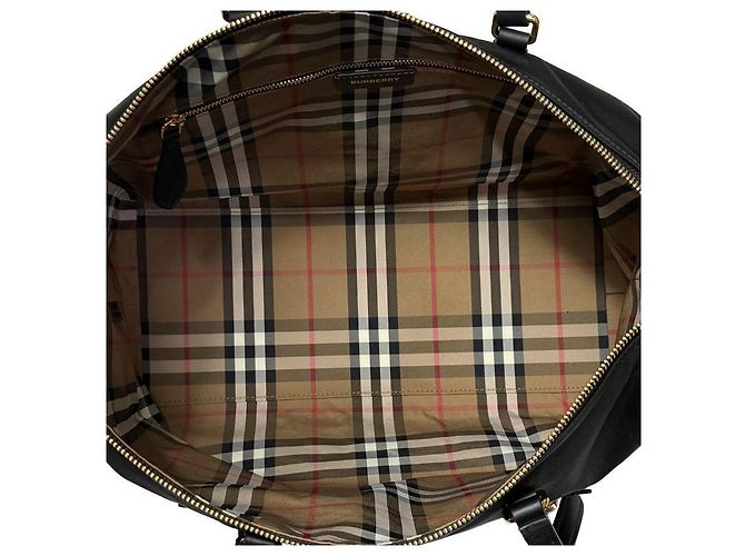 Burberry Nylon-Tote-Schultertasche Schwarz - Ansicht 9
