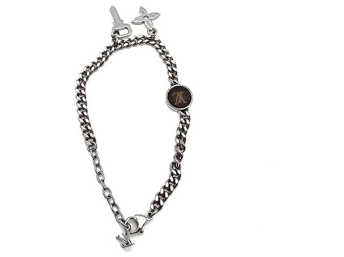 Louis Vuitton Bracciale a catena con lucchetto - vista 3