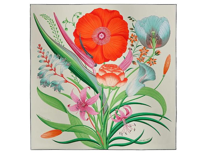 Hermès Bufanda Bouquet Final Multicolor - vista 4