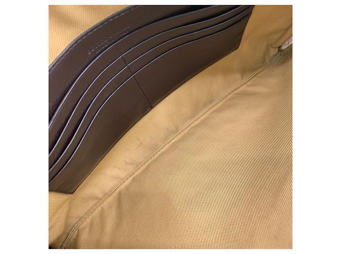 Bottega Veneta Clutch Intrecciato Medium Marrone - vista 6