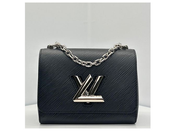 Louis Vuitton Borsa a tracolla Epi Twist PM Nero Argento - vista 3