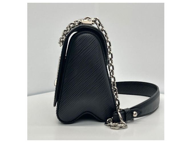 Louis Vuitton Borsa a tracolla Epi Twist PM Nero Argento - vista 5