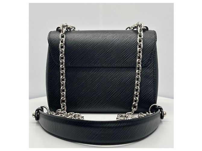 Louis Vuitton Borsa a tracolla Epi Twist PM Nero Argento - vista 8