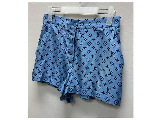 Louis Vuitton Short de pijama mini monograma Azul - vista 4