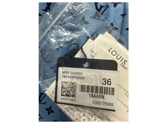 Louis Vuitton Short de pijama mini monograma Azul - vista 8
