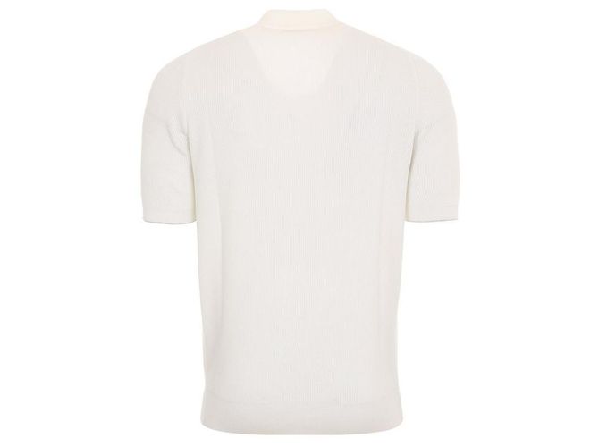 Brunello Cucinelli Kurzärmeliges T-Shirt aus Baumwollstrick - Ansicht 3
