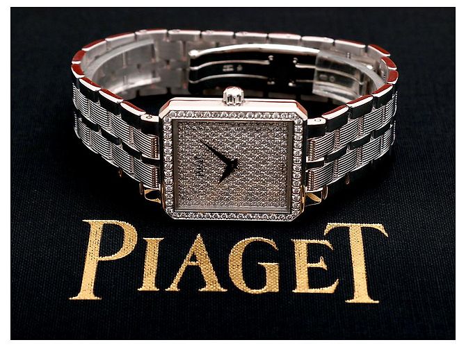 Piaget Damenarmbanduhr Protocol Vintage in Weißgold, Größe Medium, mit Full Pave Diamanten - Ansicht 13