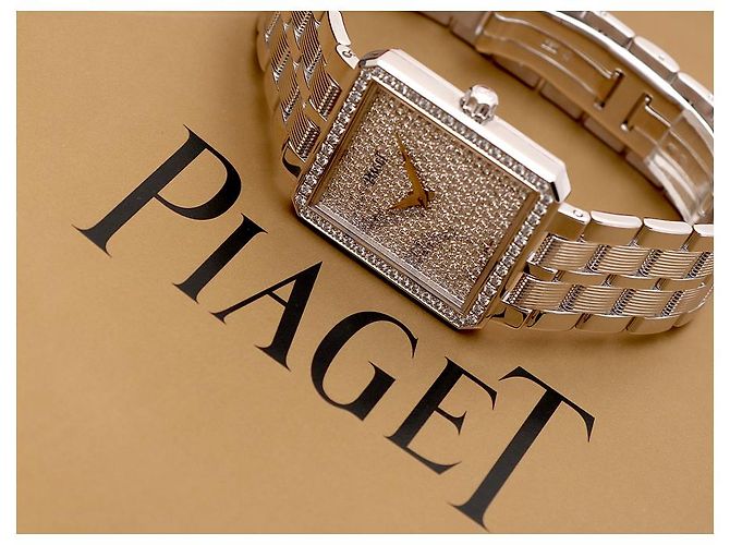 Piaget Damenarmbanduhr Protocol Vintage in Weißgold, Größe Medium, mit Full Pave Diamanten - Ansicht 15