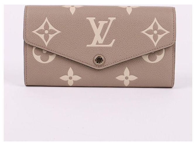 Louis Vuitton Portafoglio Sarah con monogramma beige Marrone - vista 2