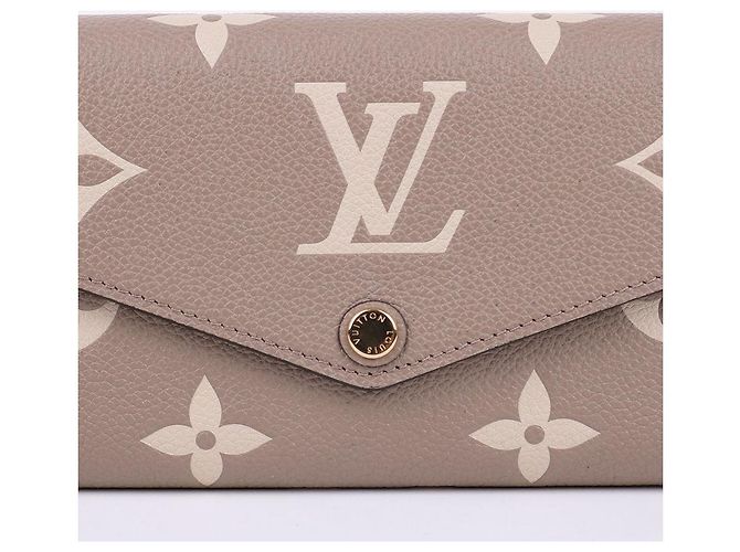 Louis Vuitton Portafoglio Sarah con monogramma beige Marrone - vista 3