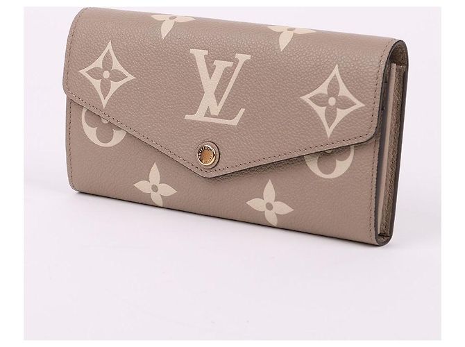 Louis Vuitton Portafoglio Sarah con monogramma beige Marrone - vista 4