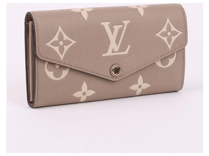 Louis Vuitton Portafoglio Sarah con monogramma beige Marrone - vista 5