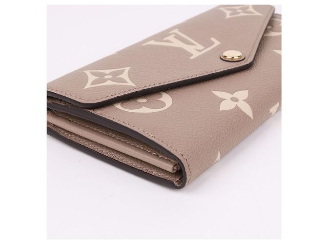 Louis Vuitton Portafoglio Sarah con monogramma beige Marrone - vista 8