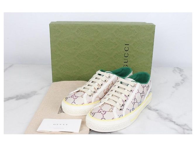 Gucci Sneakers Tennis Crystal Multicolore - vista 2