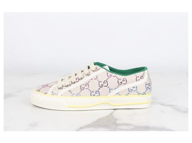 Gucci Sneakers Tennis Crystal Multicolore - vista 3