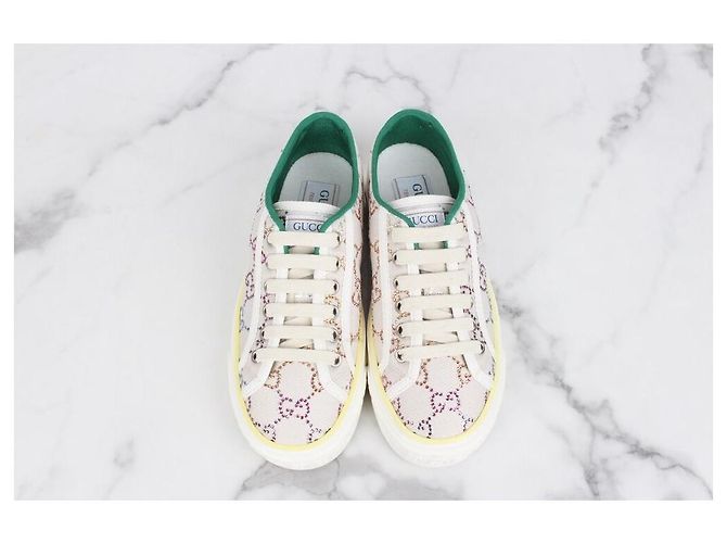 Gucci Sneakers Tennis Crystal Multicolore - vista 7
