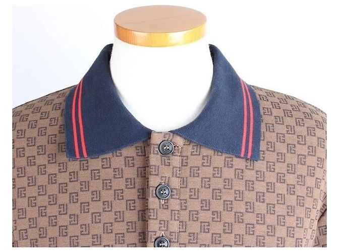 Balmain Monogram PK T-Shirt Braun - Ansicht 5
