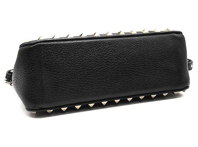 Valentino Borsa a tracolla piccola Rockstud Nero - vista 7