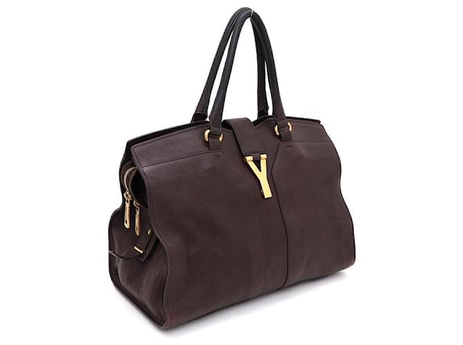 Saint Laurent Cabas Chyc Medium Tragetasche Braun - Ansicht 2