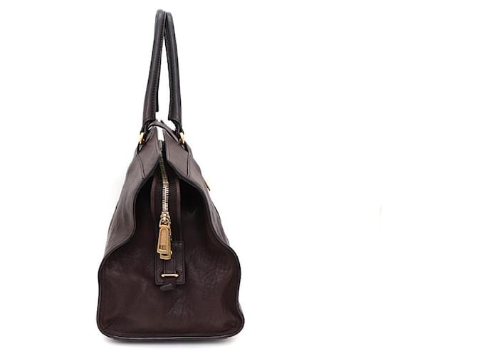 Saint Laurent Cabas Chyc Medium Tragetasche Braun - Ansicht 3