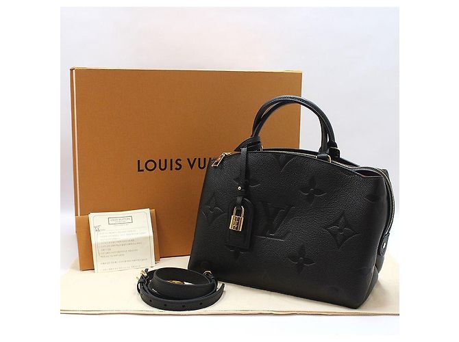 Louis Vuitton Borsa a tracolla Monogram Empreinte Petite Pallette Nero - vista 2