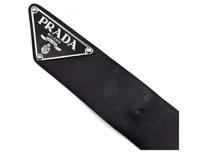 Prada Saffiano Triangle Gürteltasche Schwarz - Ansicht 6