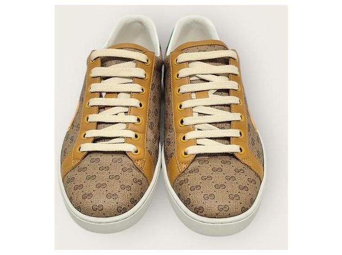 Gucci Sneakers Disney GG Supreme Mickey Mouse Ace Marrone - vista 7
