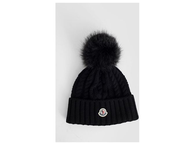 Moncler Kaschmir-Beanie mit Fuchsfell-Bommel Mehrfarben - Ansicht 2