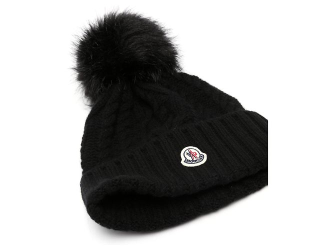 Moncler Kaschmir-Beanie mit Fuchsfell-Bommel Mehrfarben - Ansicht 5