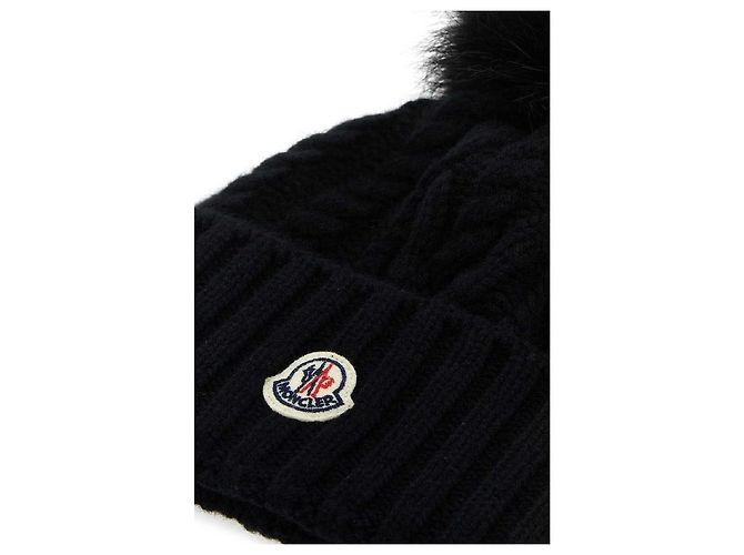 Moncler Kaschmir-Beanie mit Fuchsfell-Bommel Mehrfarben - Ansicht 6