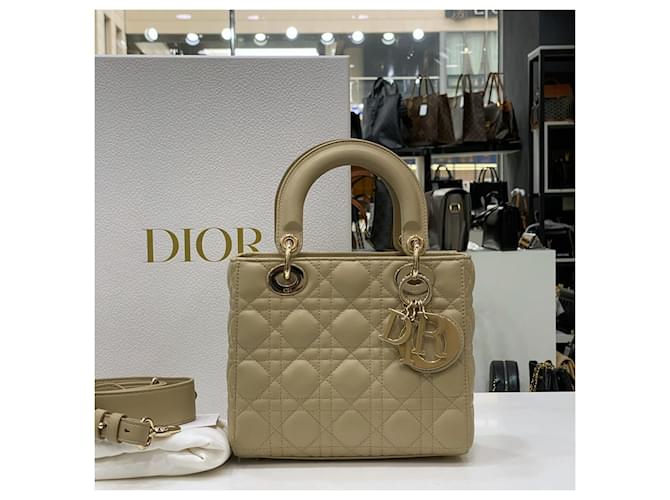 Dior Lady Small Beige Marrone - vista 3