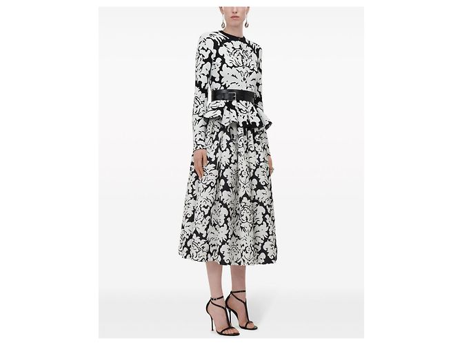 Alexander Mcqueen Saia midi plissada preta - Recondicionada Preto - vista 2