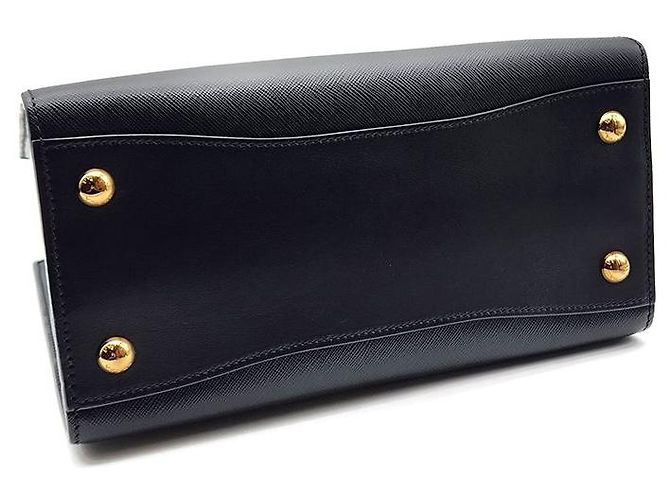 Prada Borsa Tote e Borsa a Spalla Saffiano Bibliotek Nero - vista 7