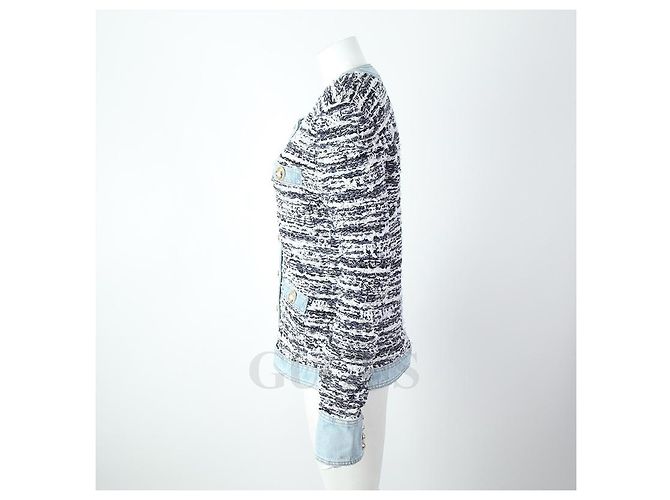 Balmain Tweed-Jeansjacke - Ansicht 2