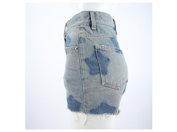 Saint Laurent Pantaloncini in denim - vista 2